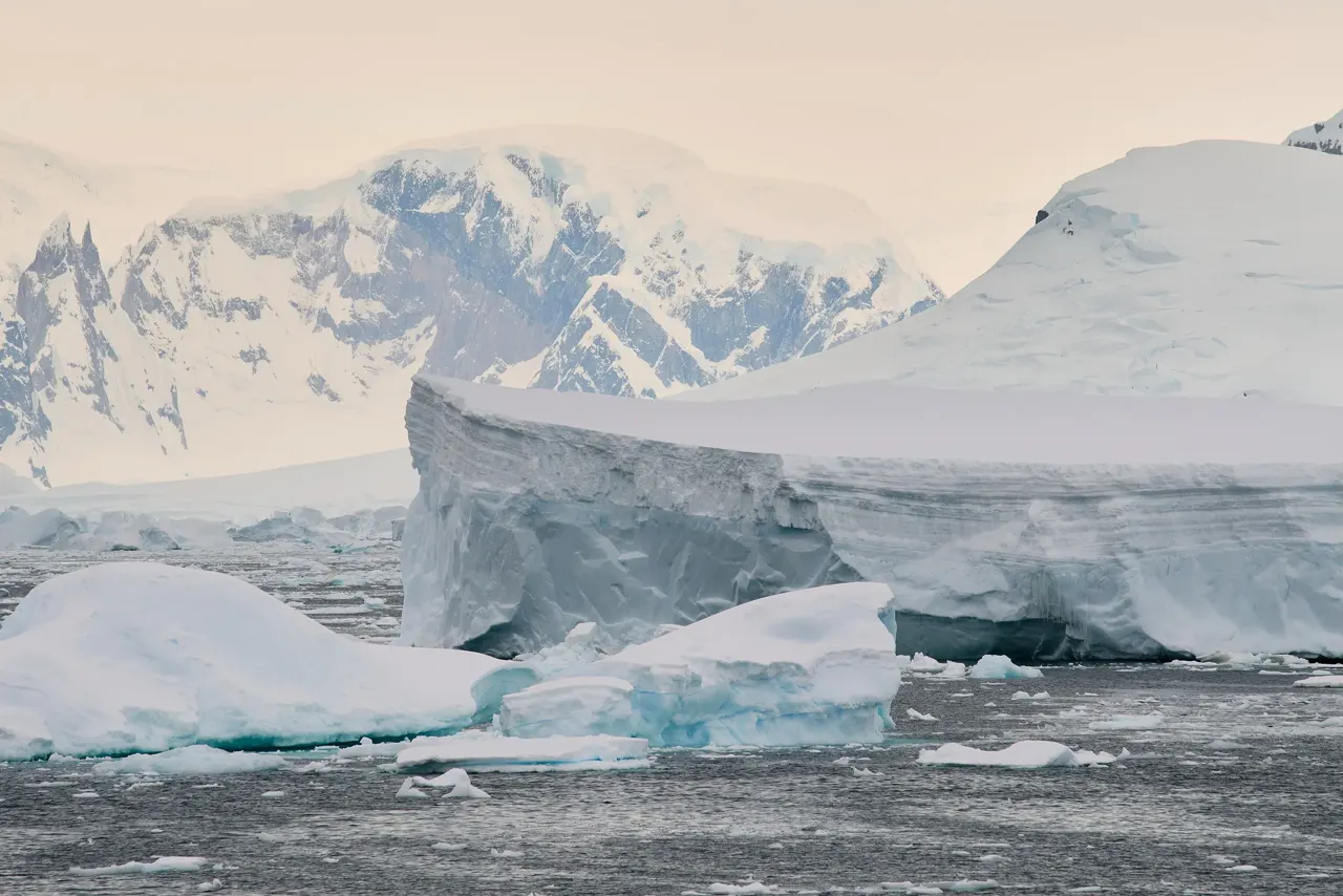 Vue de Antarctique