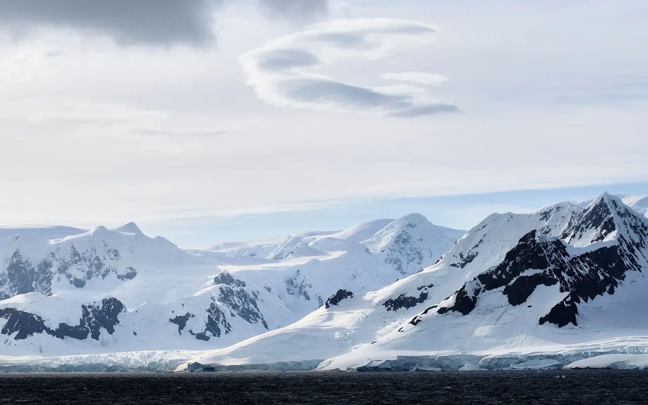 Vue de Antarctique