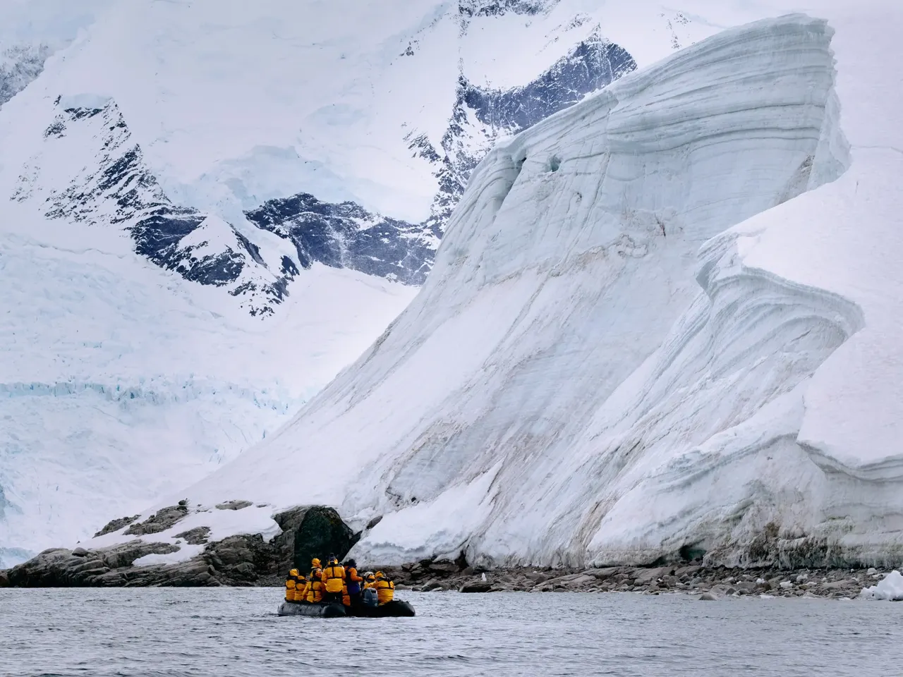 Vue de Antarctique