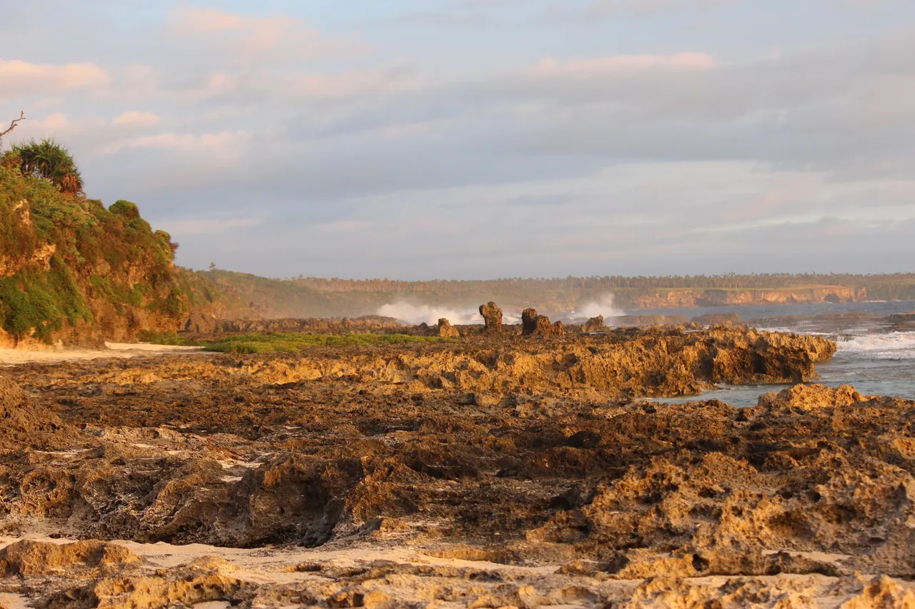 La costa sud de Tongatapu