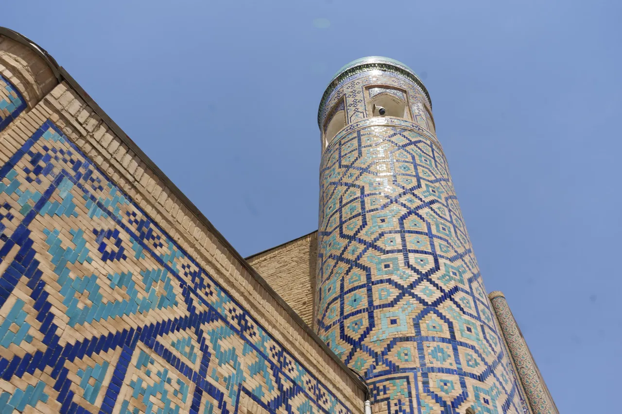 Les décors du Régistan à Samarcande