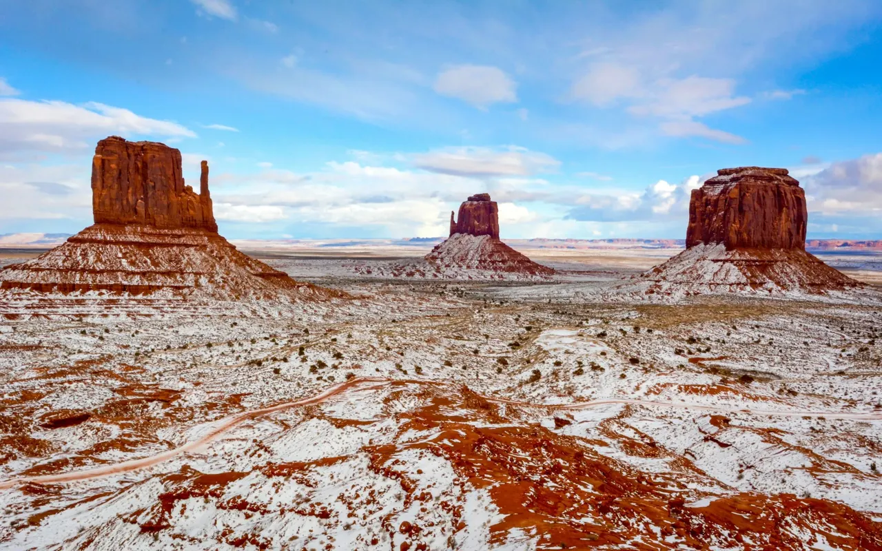Les formations rocheuses de Monument Valley dans l’Ouest américain