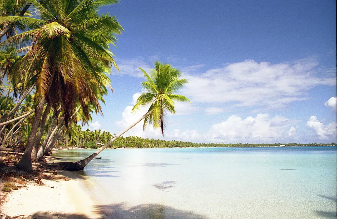 Vista de les illes Tuamotu