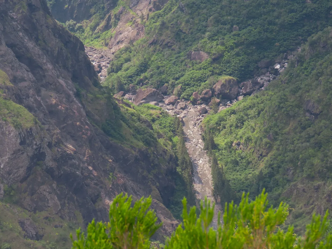 Mafate vu depuis La Nouvelle à La Réunion